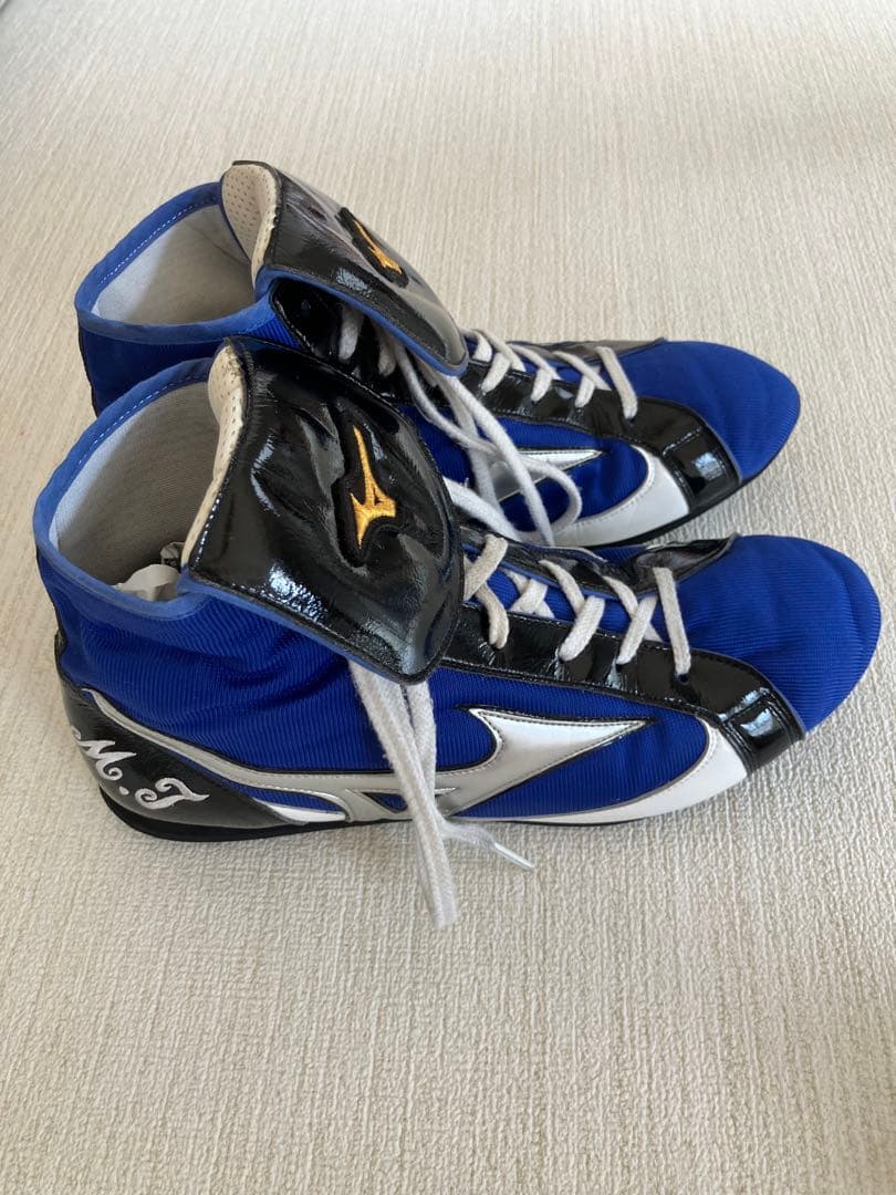 Mizuno ボクシングシューズ 青と黒