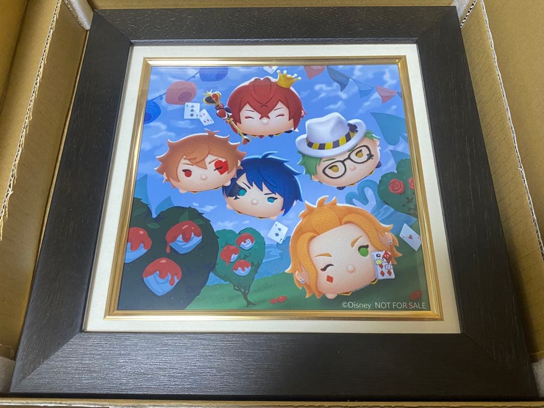 ツムツム ツムステ A賞 ハーツラビュル 当選品 オリジナル額入りアート