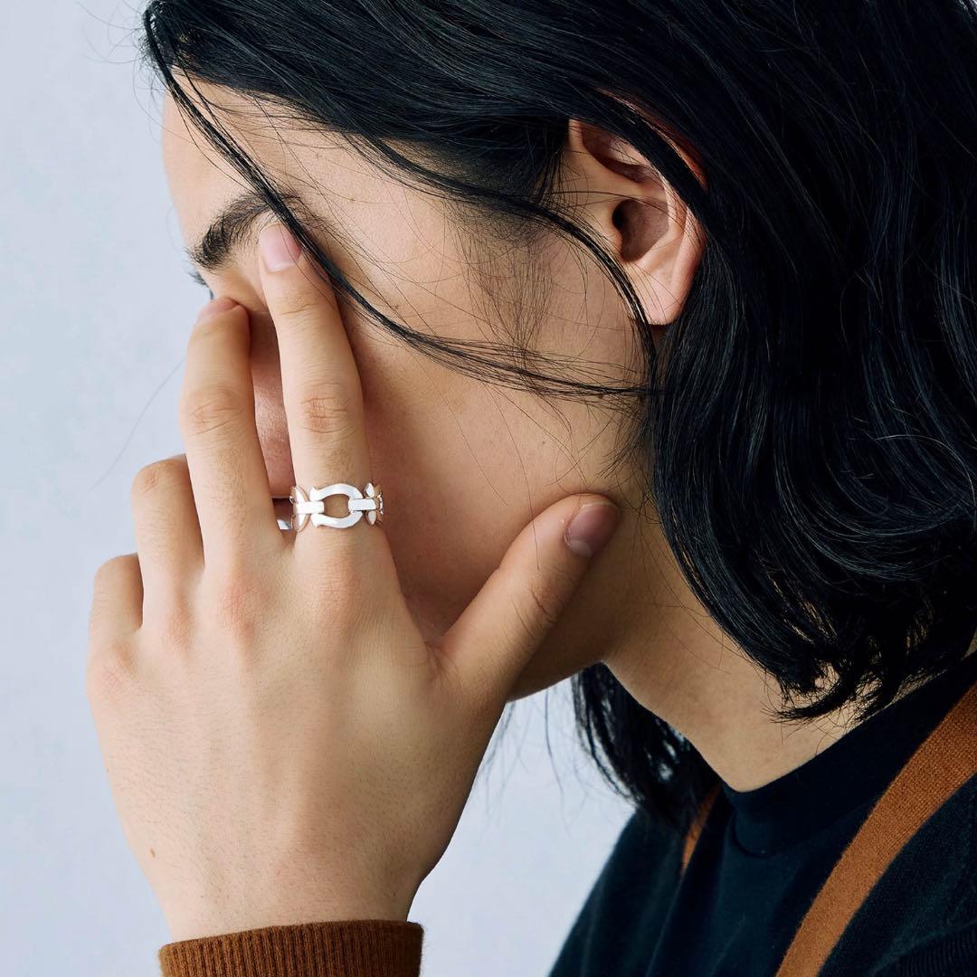 SYMPATHY OF SOUL トリニティホースシューリンク 指輪 925