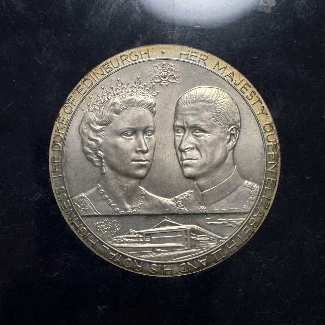 招*@様 1971年 天皇皇后両陛下御訪英記念 日英親善記念 メダル 訪問記念