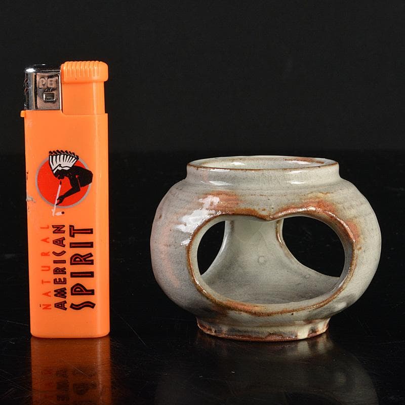 茶道具　萩焼　水尾峰雪作　蓋置　共箱　V　6013