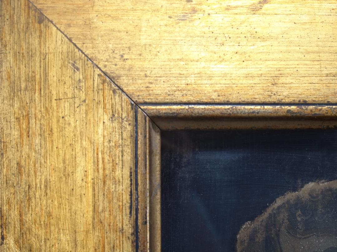 骨董市掘り出し品 中国唐時代　敦煌莫高窟壁画 彩絵　人物像 AK1944A7-2