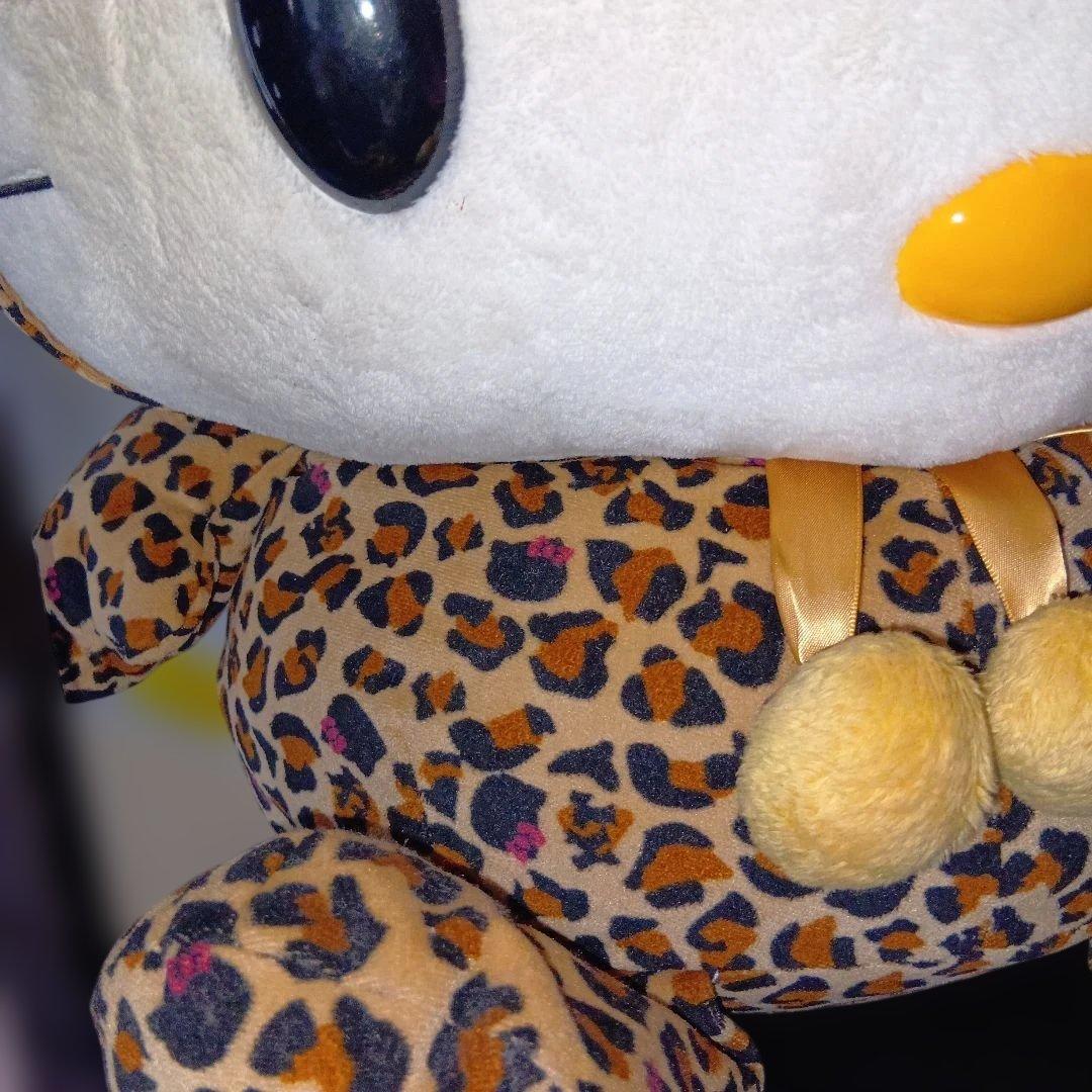 セールハローキティ ぬいぐるみBIGヒョウ柄2005年ビンテージレア