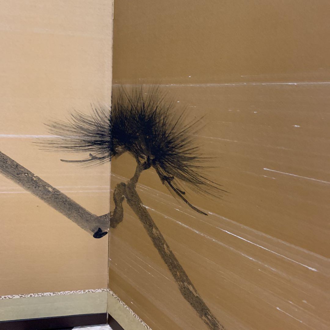 屏風　鶴　祝事　和室　松　鷹　松竹梅和風インテリア　壁掛け　畳　タペストリー