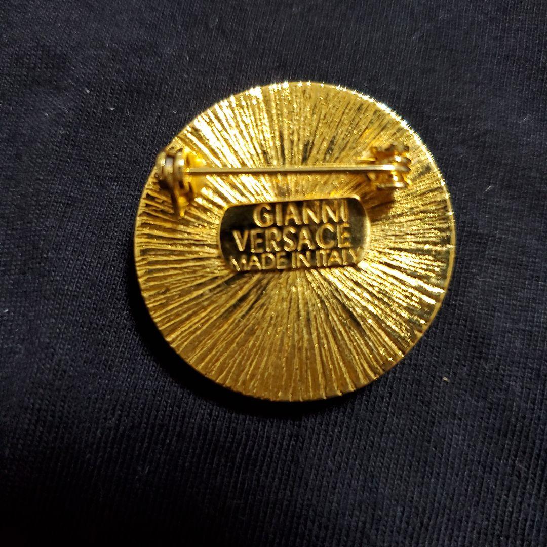GIANNI VERSACE クリスタルブローチ美品