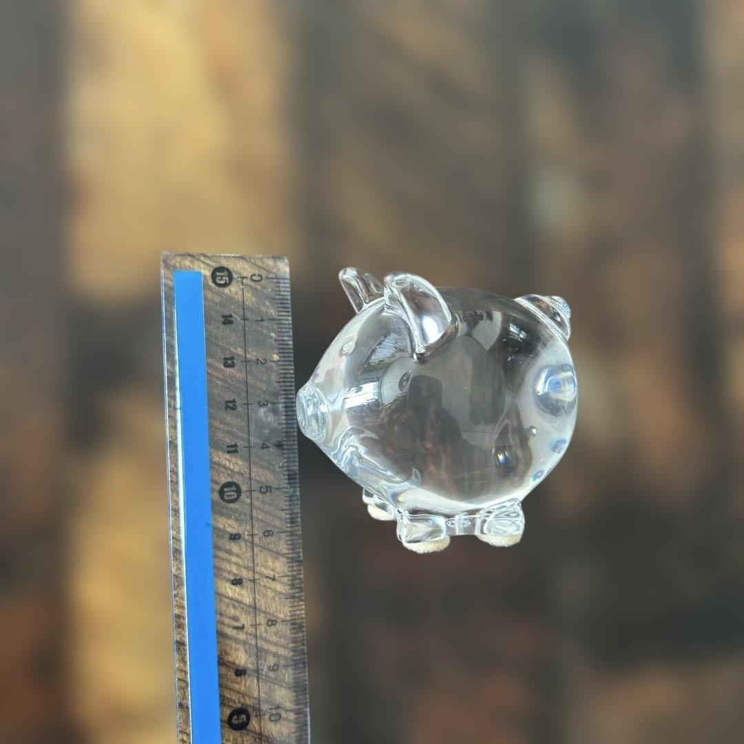 美品　希少　Baccarat クリスタル豚の置物　廃盤モデル　箱無し