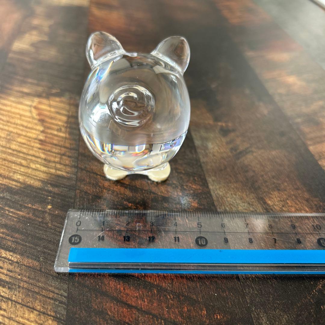 美品　希少　Baccarat クリスタル豚の置物　廃盤モデル　箱無し
