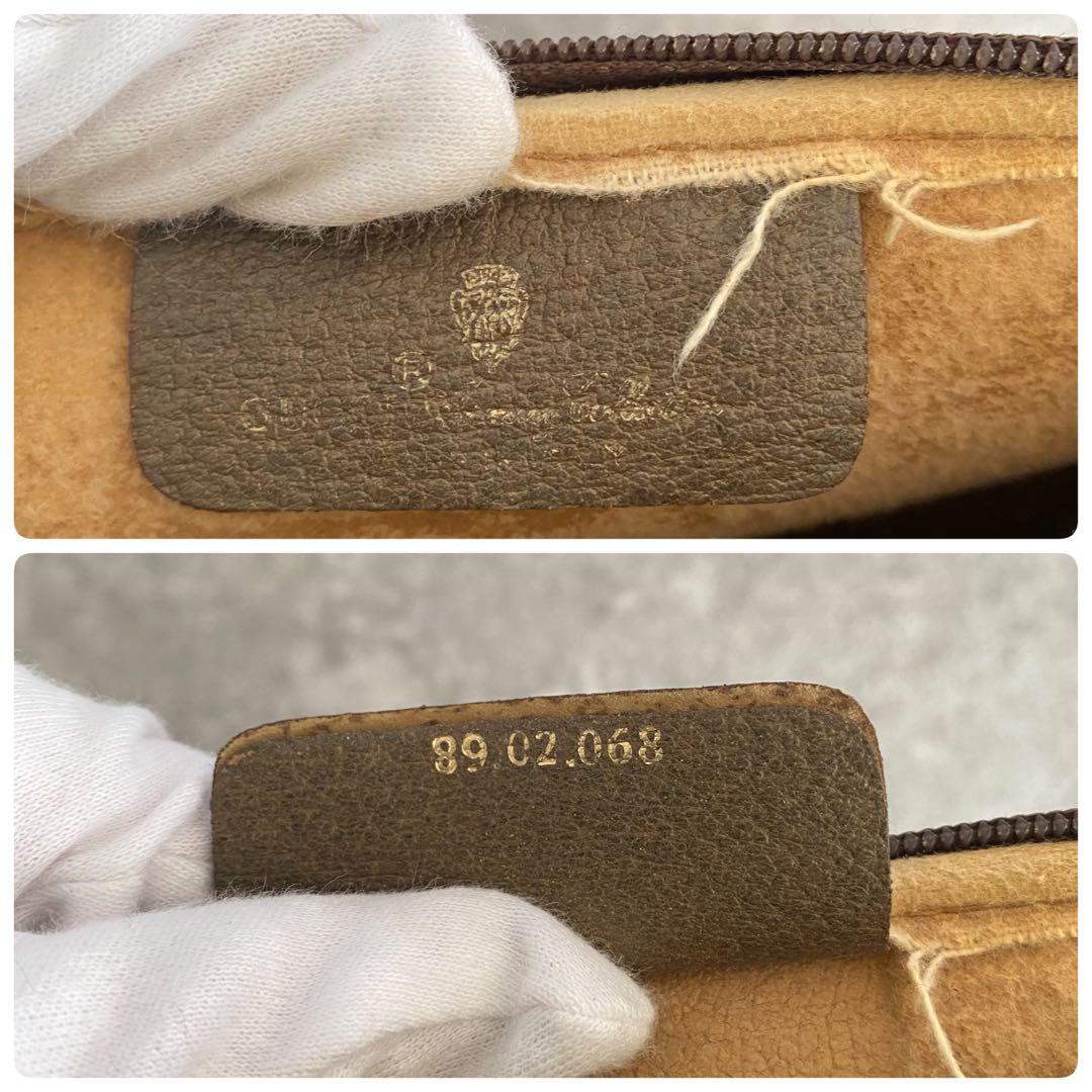 GUCCI ショルダー バッグ　GGスプリーム　インターロッキング　レザー