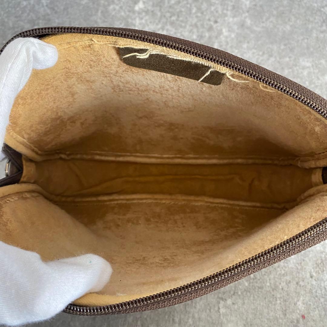 GUCCI ショルダー バッグ　GGスプリーム　インターロッキング　レザー