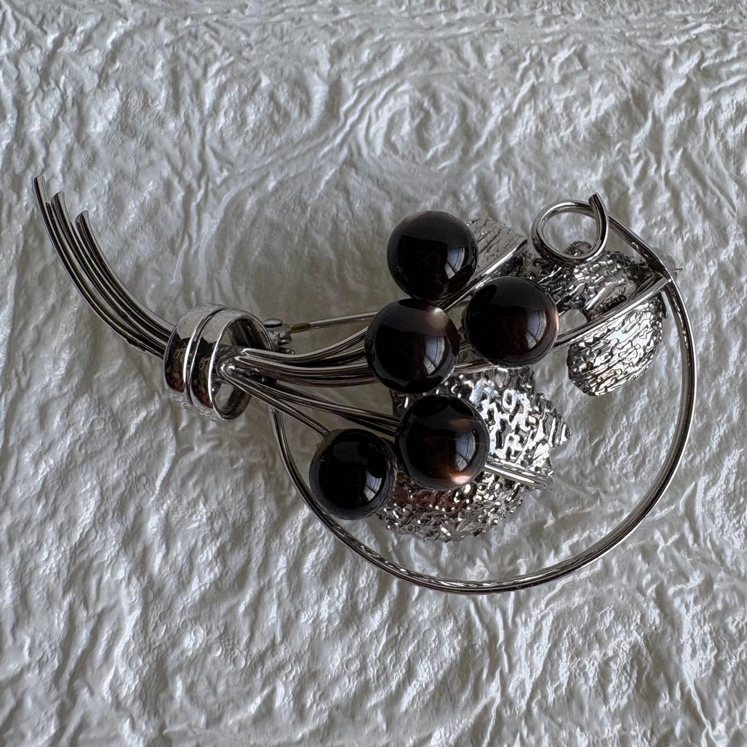 ヴィンテージ 年代物 希少 ミキモト真珠島 ブラックパール 黒真珠