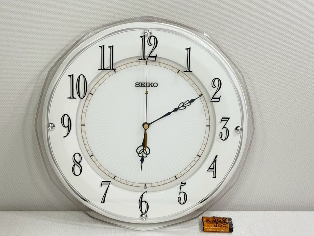 セイコー 掛け時計 電波 アナログ 直径340×340×45mm KX269W