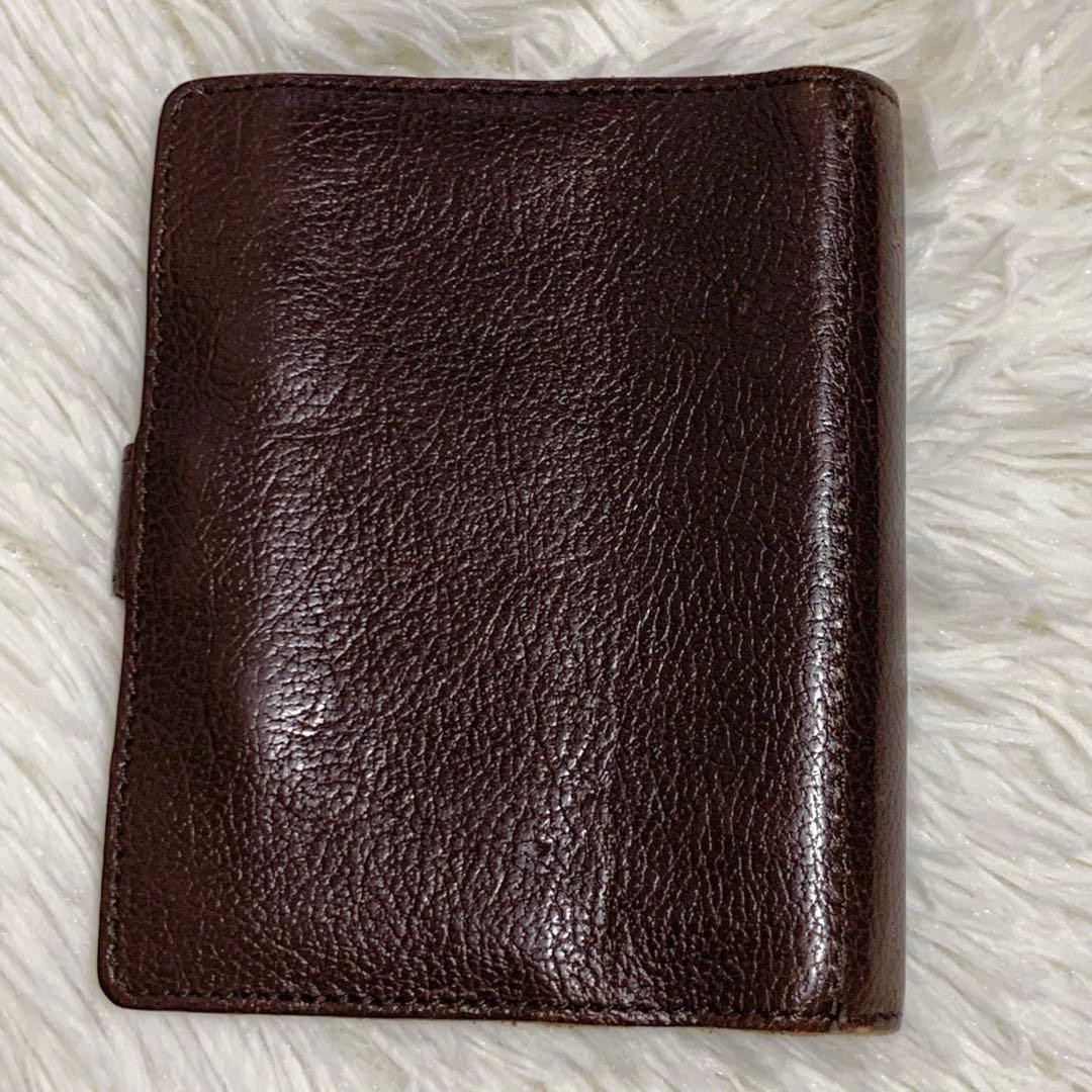 廃盤品✨希少品✨イルビゾンテ　システム手帳　5穴　M5 旧ロゴ　ブラウン　茶