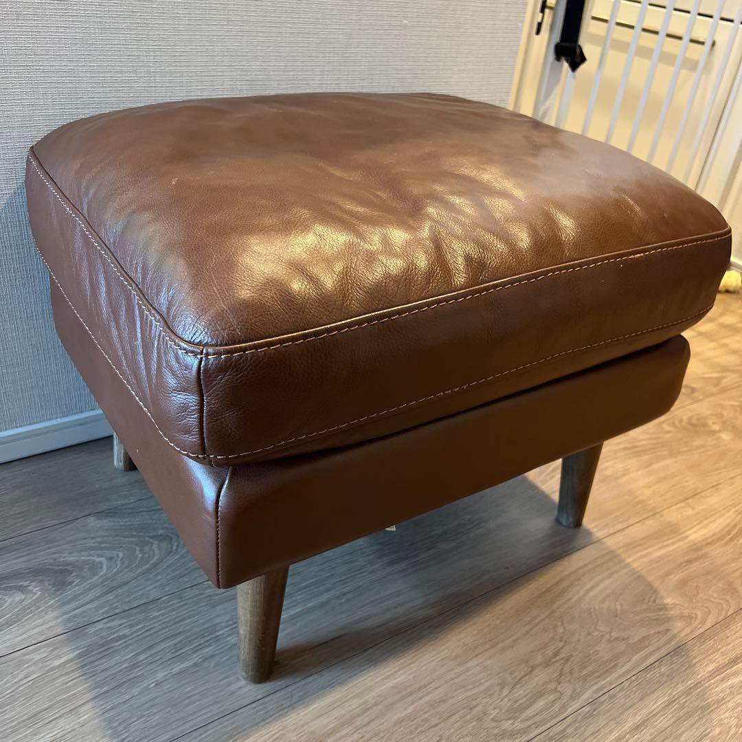 キ*ム様 ウニコ（unico)フレイ レザー ソファ オットマン