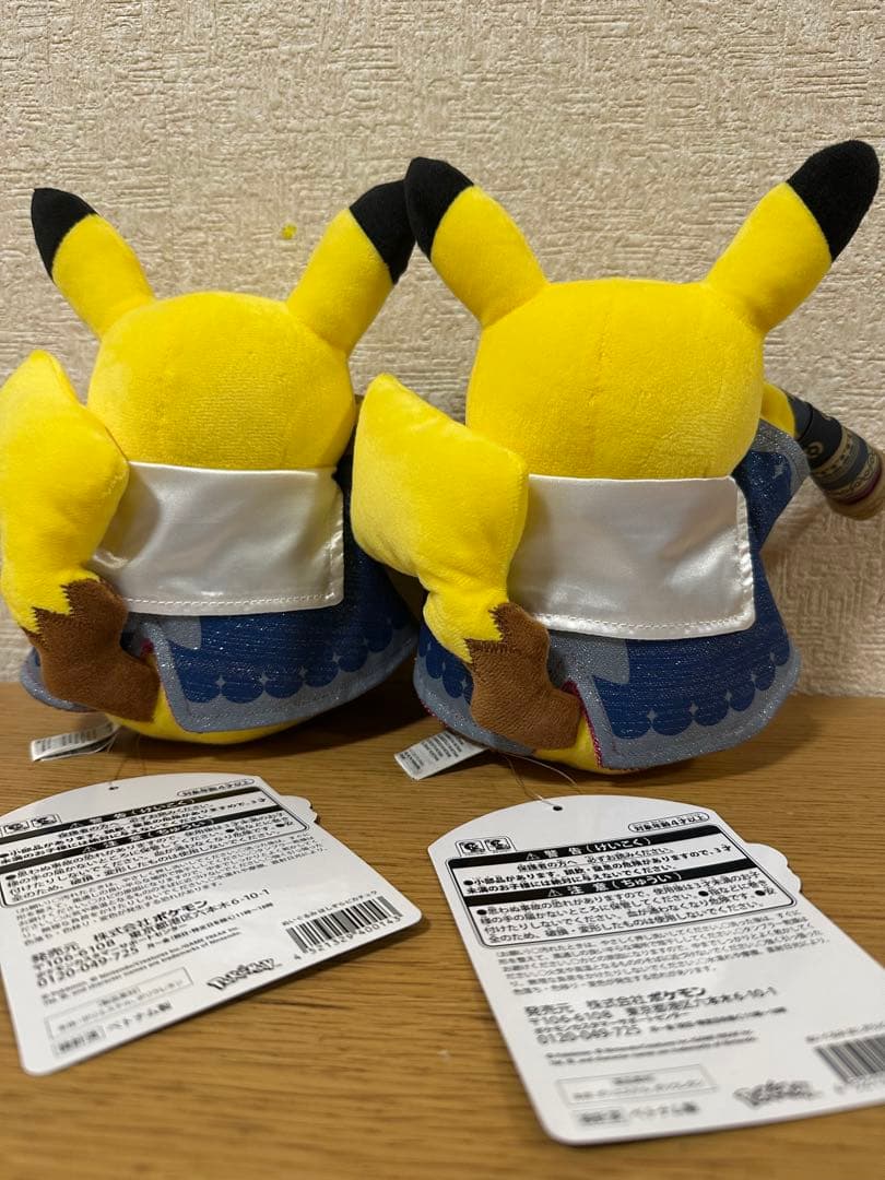 2体セット　ポケモン天文台　ピカチュウ ぬいぐるみ　観測ノート付