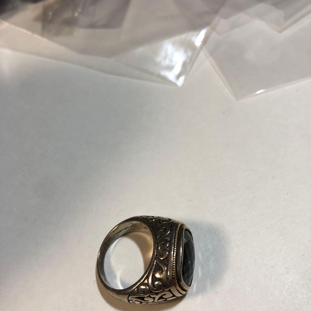 9167 EFFY エフィ　リング　18k 925シルバー　約14-15号