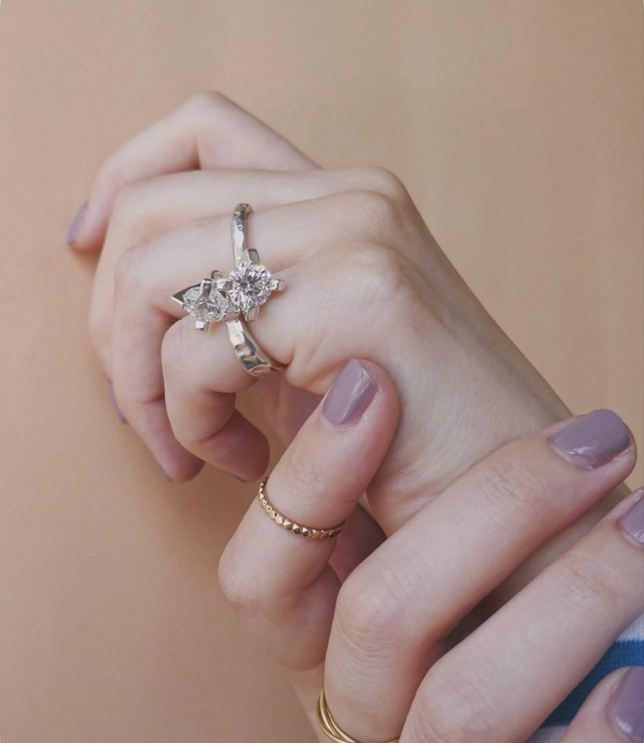 【美品】e.m. ジルコニアリング1号/シルバー925