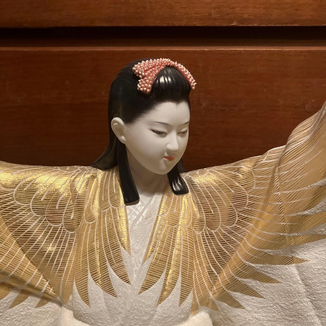 博多人形　「鶴」　広男作