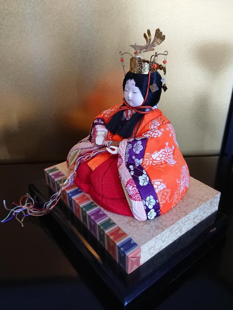 真多呂人形　若葉雛　木目込