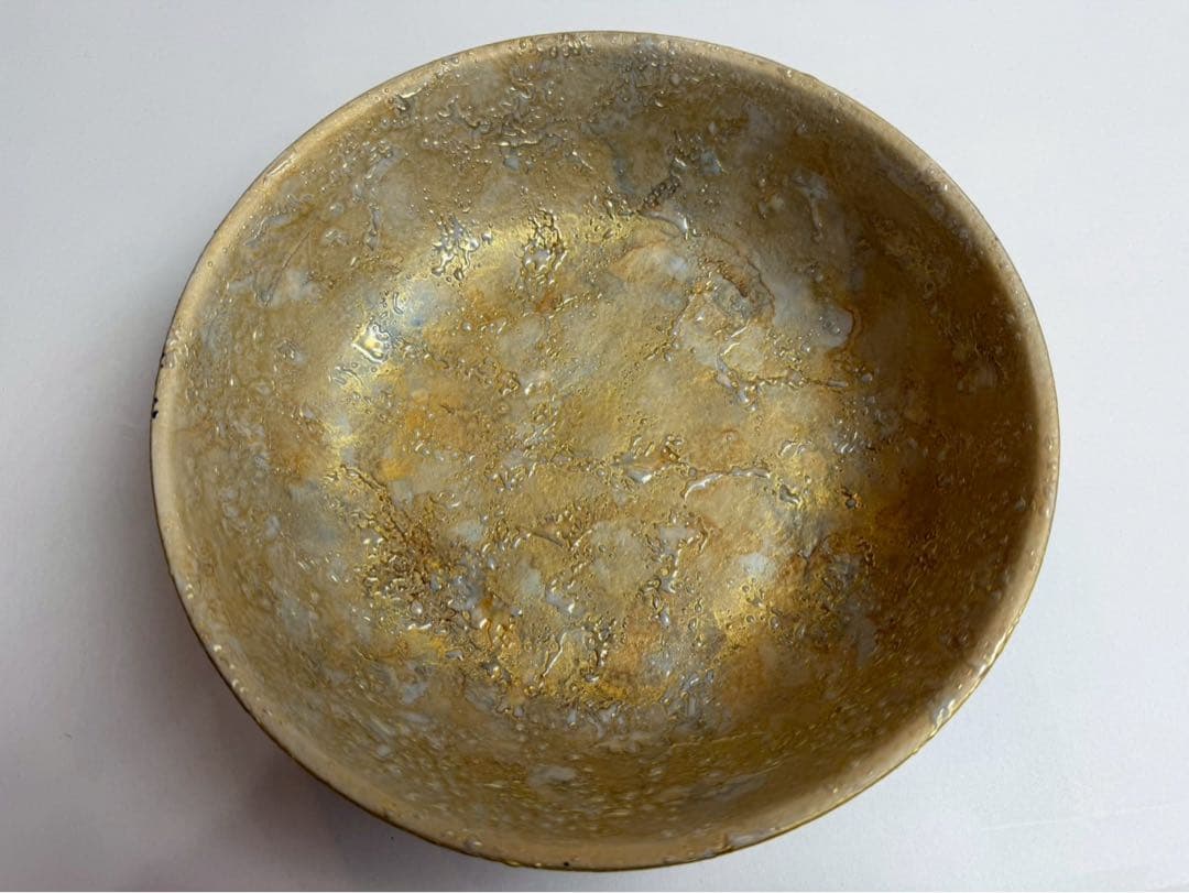 九谷　錦山窯　吉田幸央造　　 彩色金彩　菓子鉢