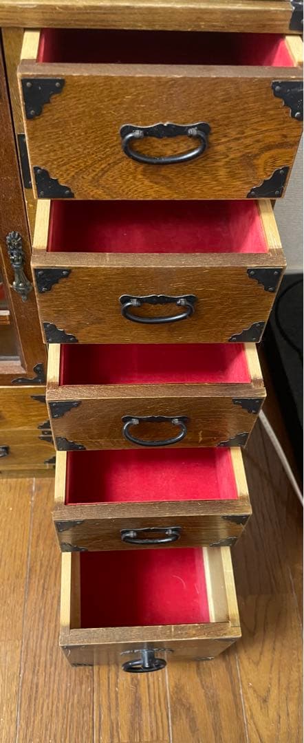 ミニ箪笥　タンス　昭和レトロアンティーク　ビンテージ　古道具　木製　小物入れ