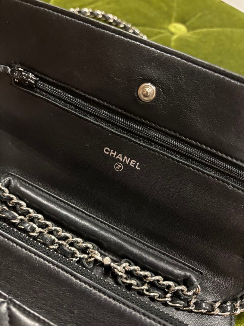 CHANEL シャネル チェーンウォレット マトラッセ ラムスキン
