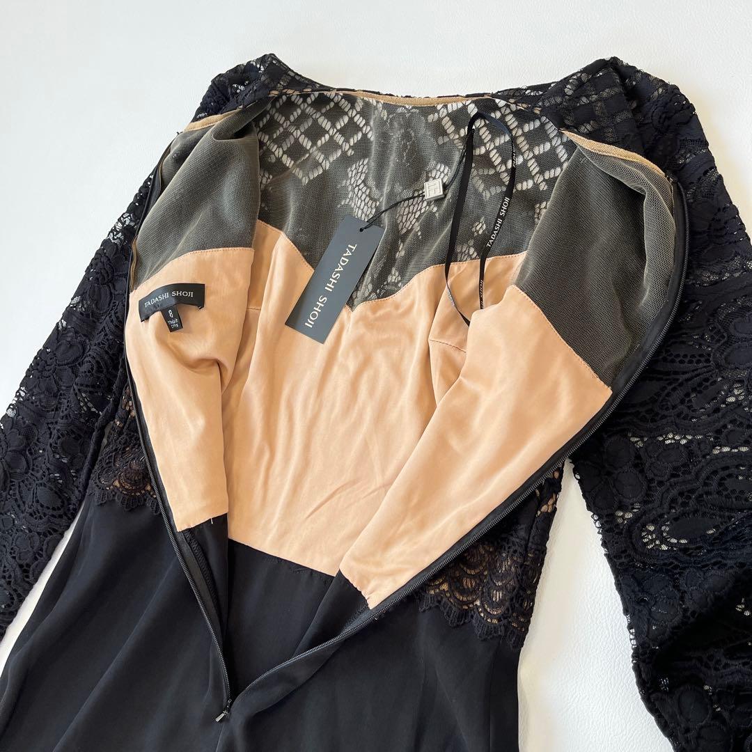 未使用✨ タダシショージ Lace & Crepe Gownドレス 黒