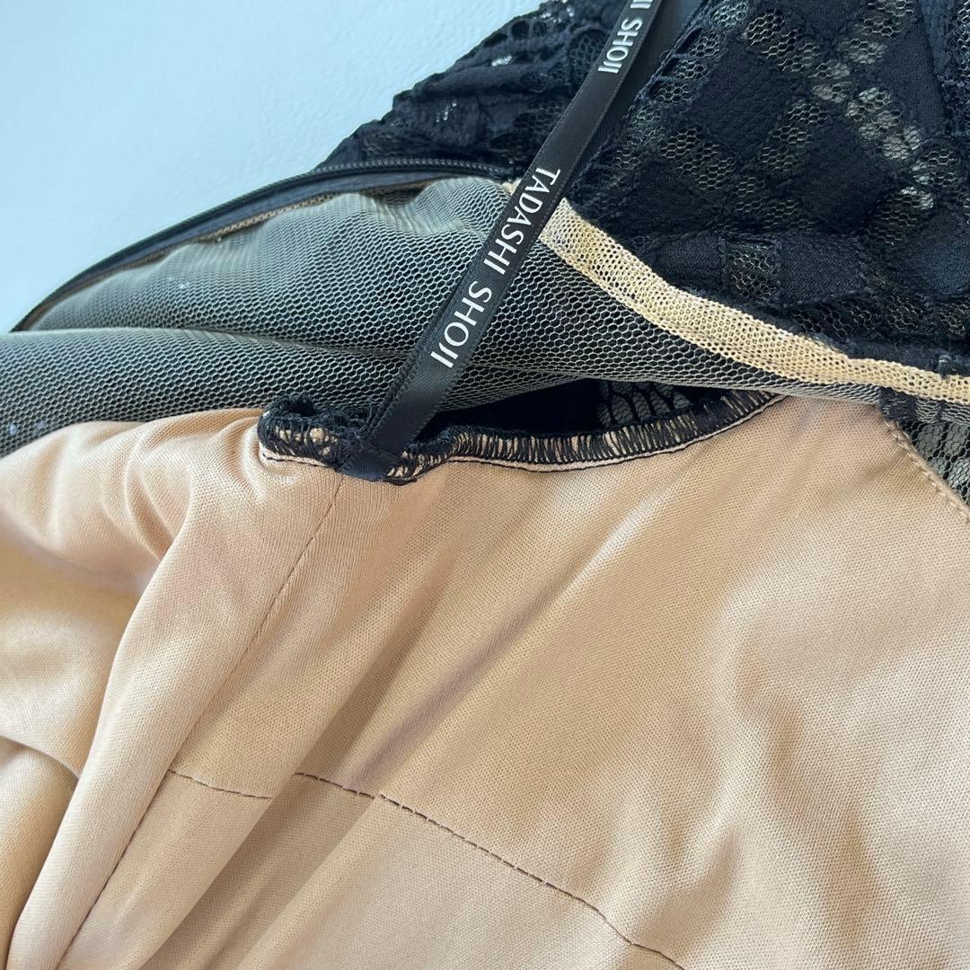 未使用✨ タダシショージ Lace & Crepe Gownドレス 黒