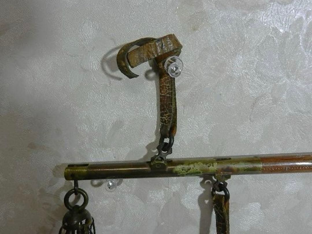 重さの単位が匁（もんめ）貫（かん）の時代の竿秤（さおばかり）