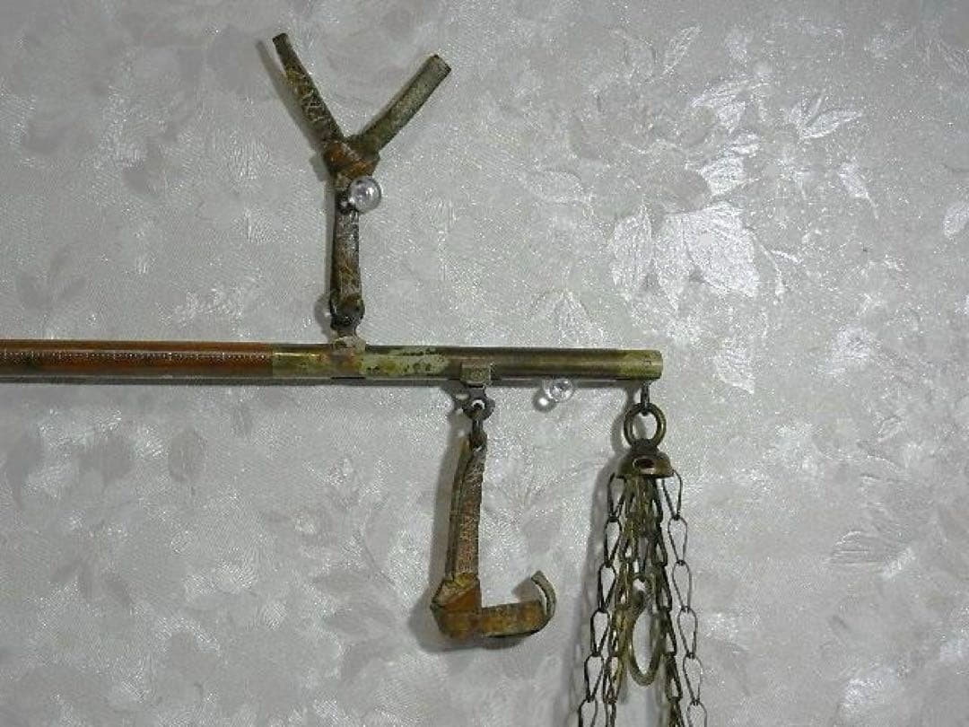 重さの単位が匁（もんめ）貫（かん）の時代の竿秤（さおばかり）