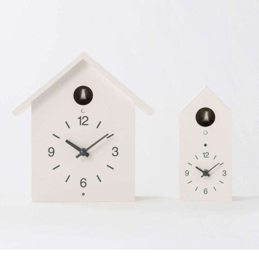 【新品未開封】無印良品 鳩時計・大 MUJI掛置時計・ホワイト