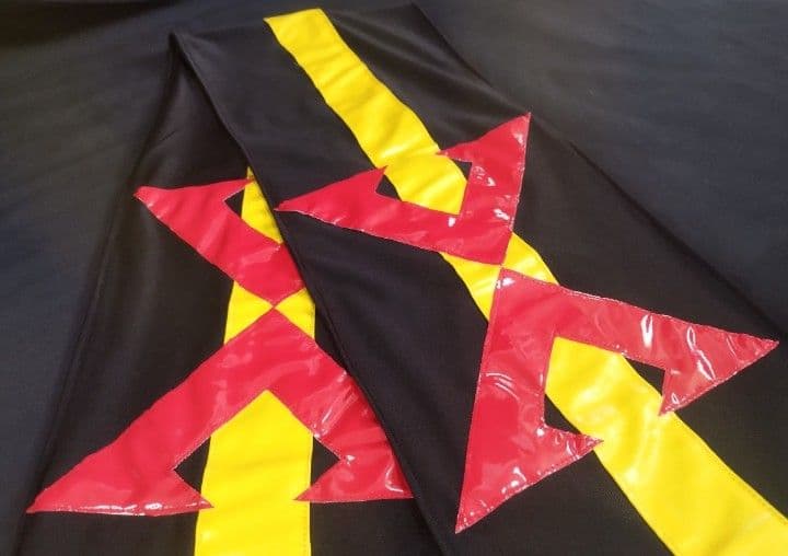 ★X ブラック マフラー 黒 コスプレ 特撮ヒーロー 1号 衣装 エックス