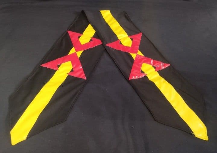 ★X ブラック マフラー 黒 コスプレ 特撮ヒーロー 1号 衣装 エックス