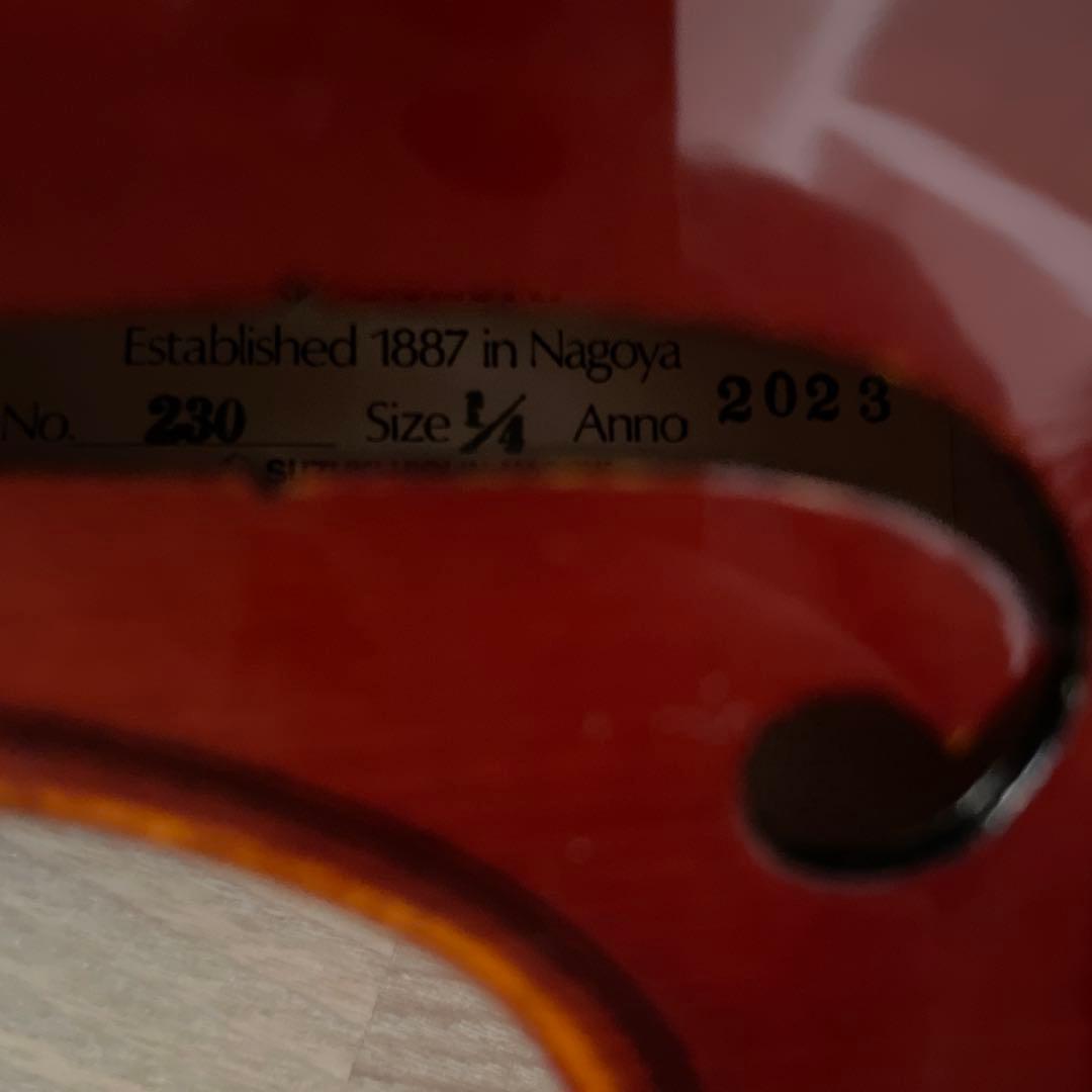 スズキ分数バイオリン No.230 1/4 2023年製 ケース付