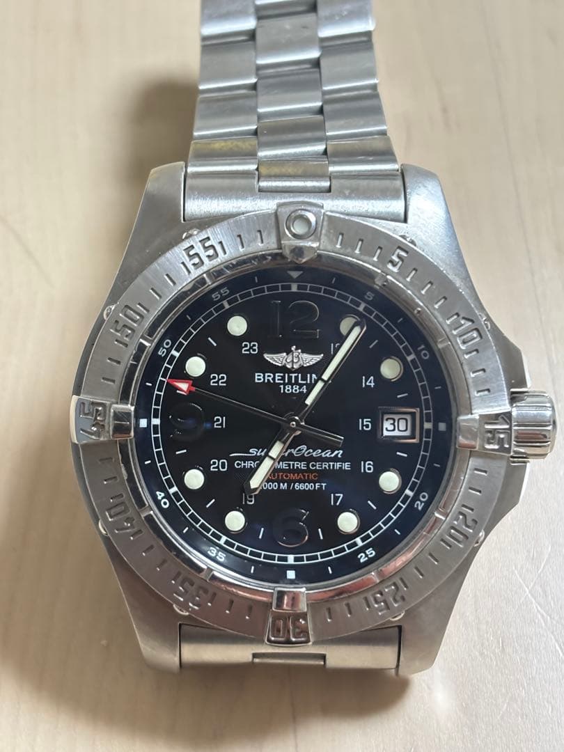 ブライトリング A17390 スーパーオーシャン スティールフィッシュ デイト