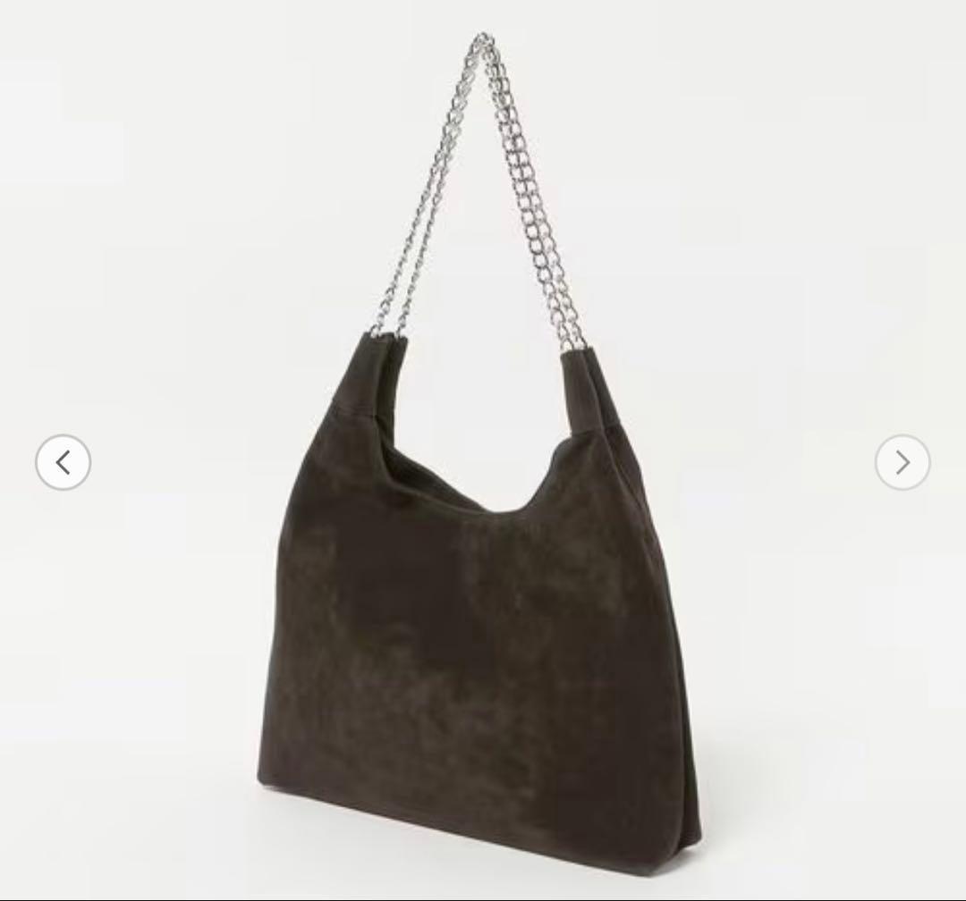 【beauty&youth】スエードライクチェーン　バッグ