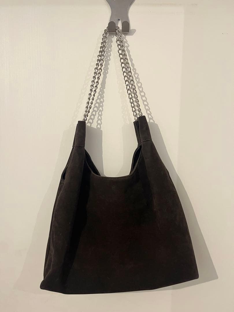 【beauty&youth】スエードライクチェーン　バッグ