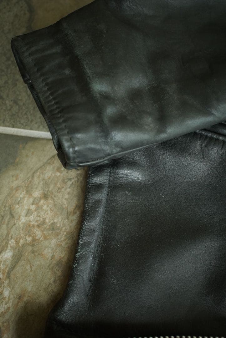 Schott 641 ボアライナー付 シングル ライダースジャケット 36