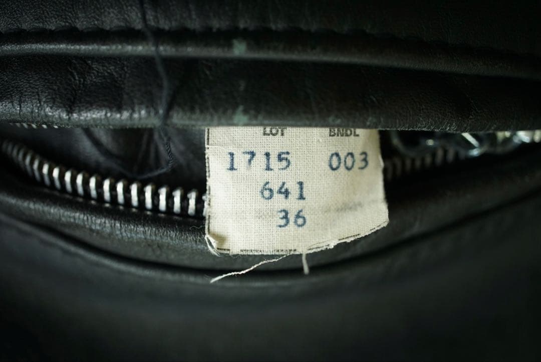 Schott 641 ボアライナー付 シングル ライダースジャケット 36