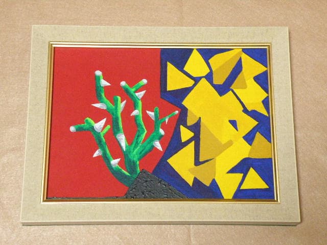 アクリル絵画　　☆　Ｄｕｆｔｇｏｌｄ　☆　【額装】