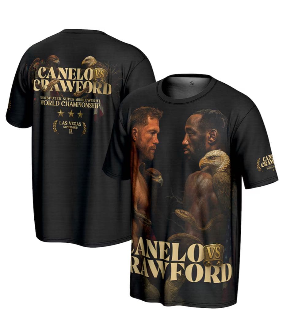 カネロvsクロフォードグラフィックTシャツ