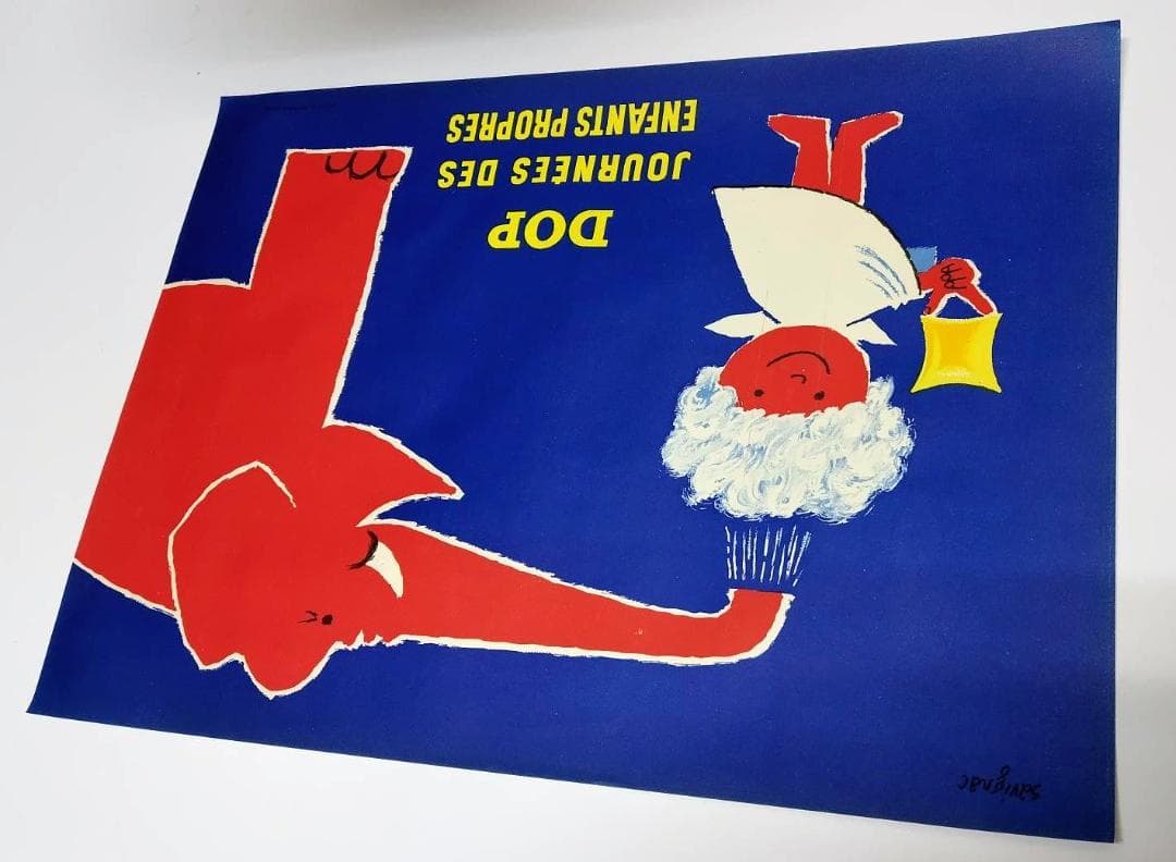 当時のオリジナルポスター「DOP」1953年★人気サヴィニャック作★