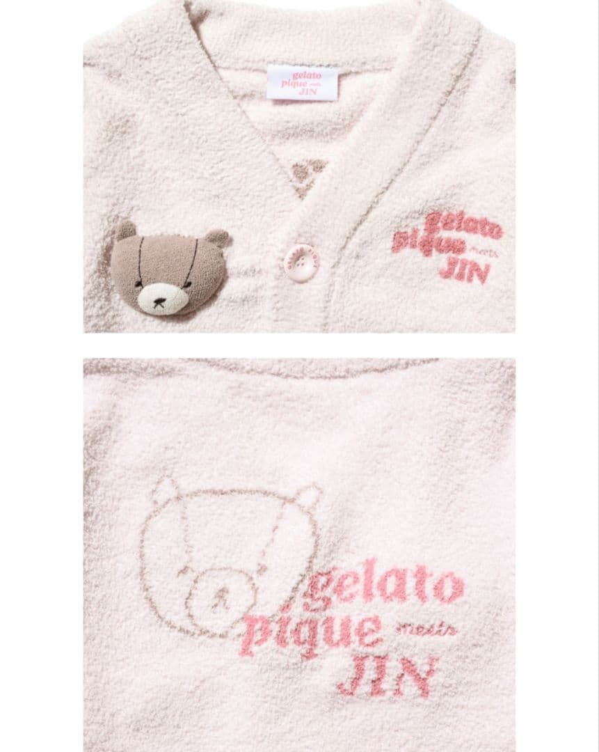 JIN gelato pique カーディガン ピンク【M - L】