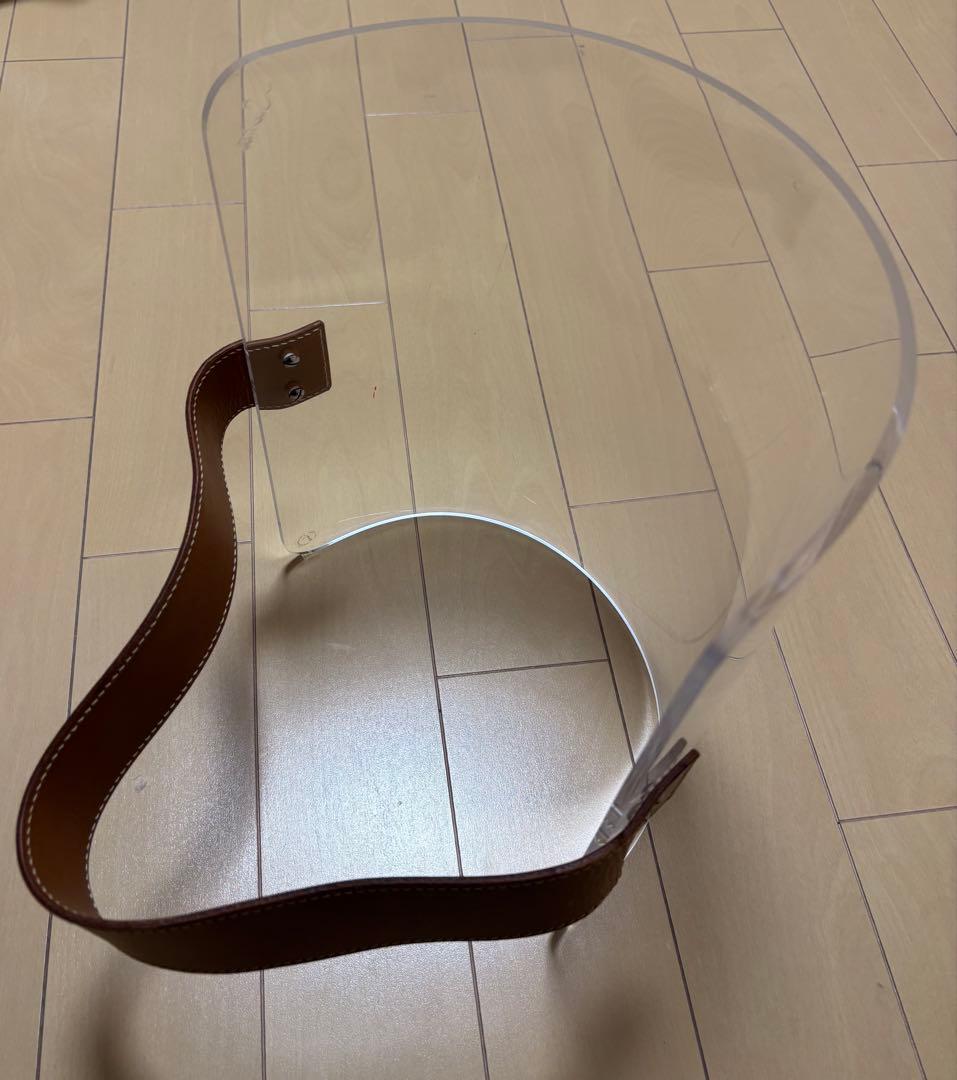 マガジンラック　インテリア　レザー　アクリル　イタリア製　ハンドメイド