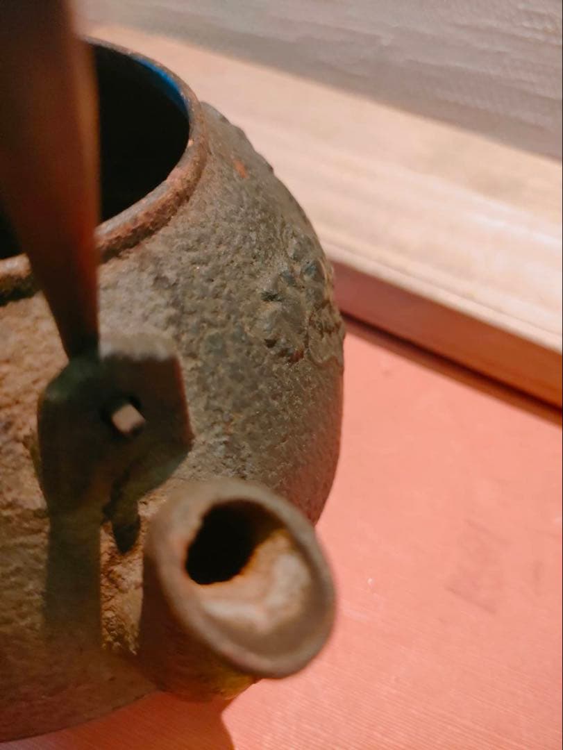 鉄瓶 龍文堂造 龍の図 時代物