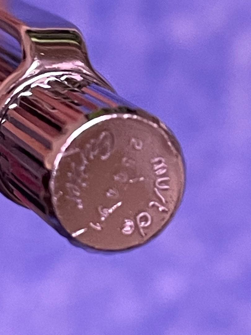 美品カルティエビンテージツイスト式マストボールペンシルバー 黒インク