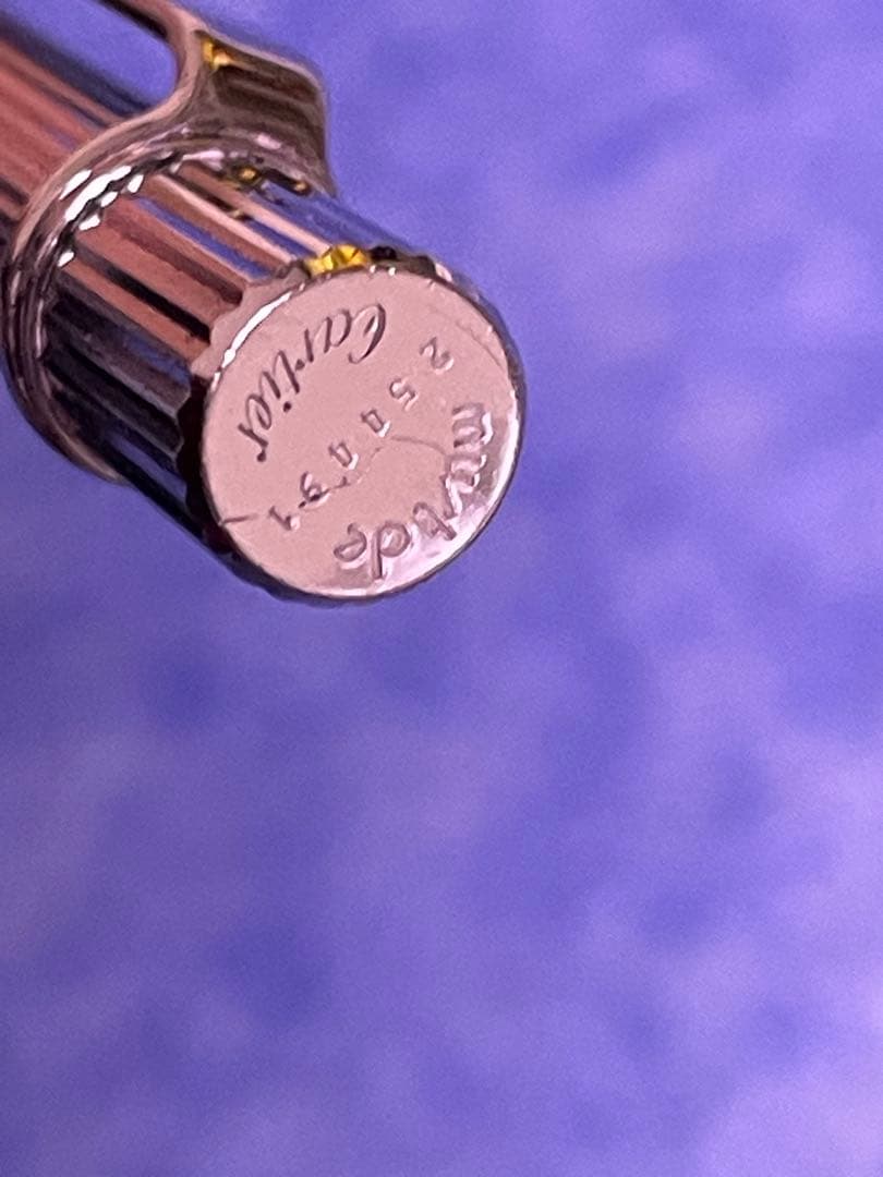 美品カルティエビンテージツイスト式マストボールペンシルバー 黒インク