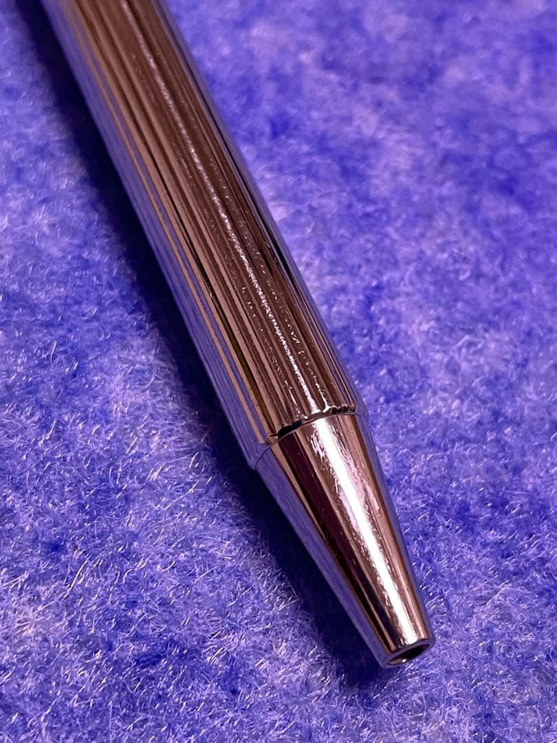 美品カルティエビンテージツイスト式マストボールペンシルバー 黒インク