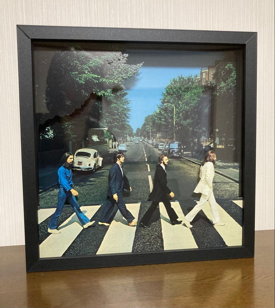 beatles シャドーボックス　アビーロード　3Dアート