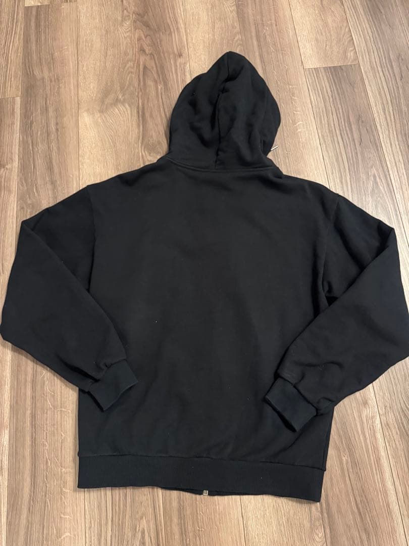 CELINE 21SS フードロゴジップパーカー ブラック 2Y497052H