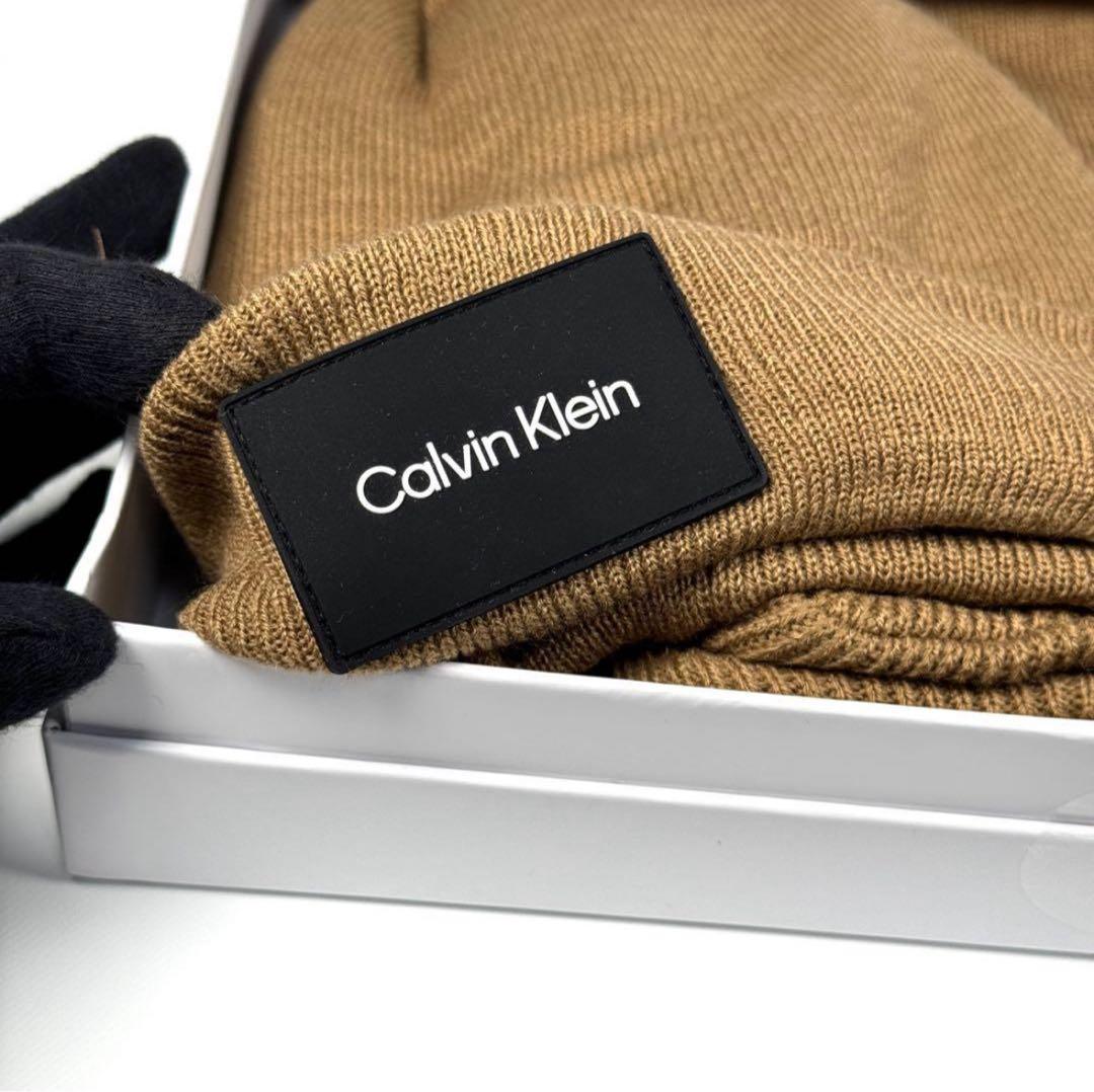 新品   ニット帽 マフラー セット 裏起毛 ボア CK